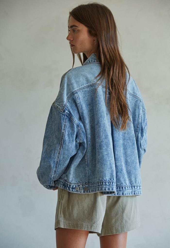 KK Bloom Fast Car Jean Jacket