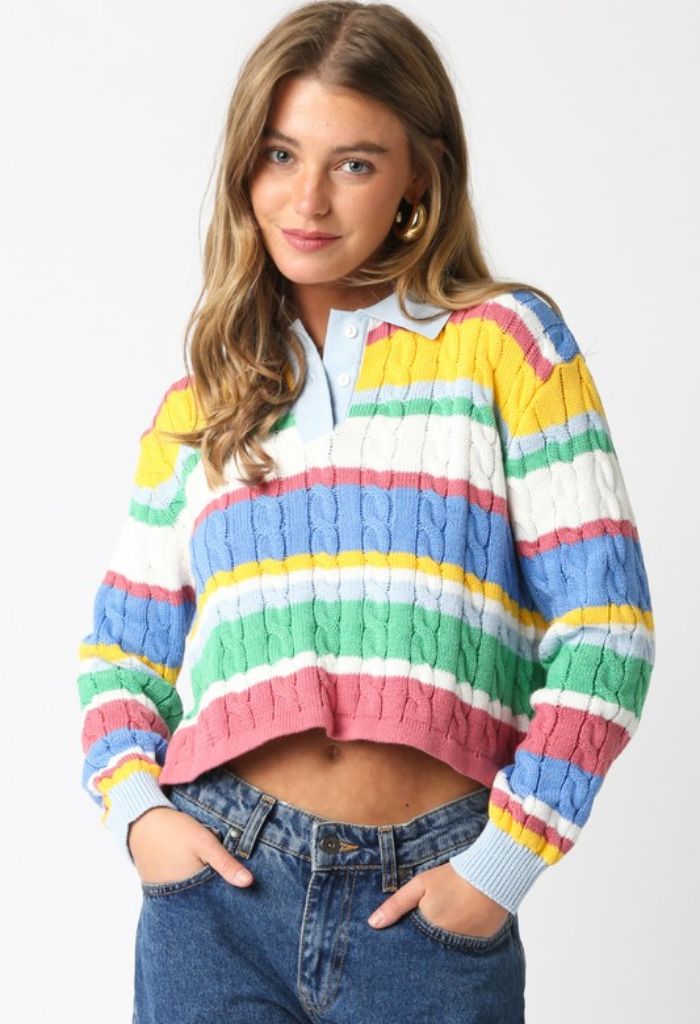 KK Bloom Rainbow Bright Sweater