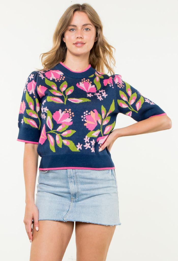 THML Wildflower Knit Top