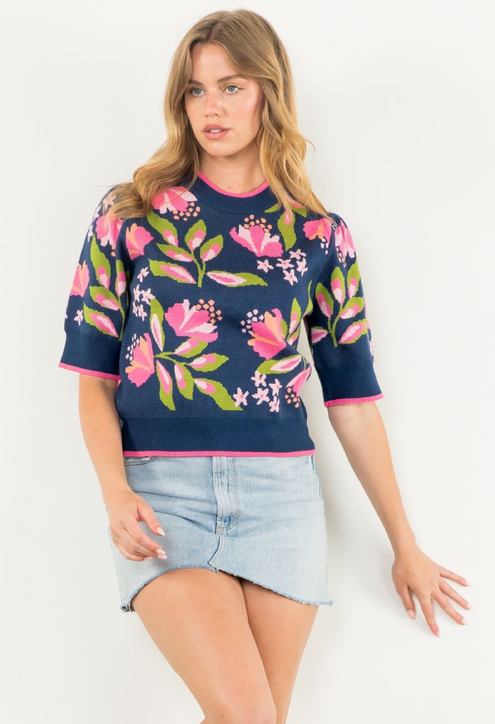 THML Wildflower Knit Top