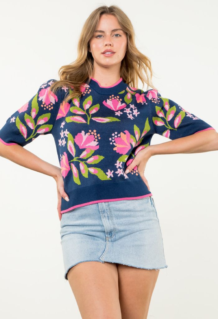 THML Wildflower Knit Top