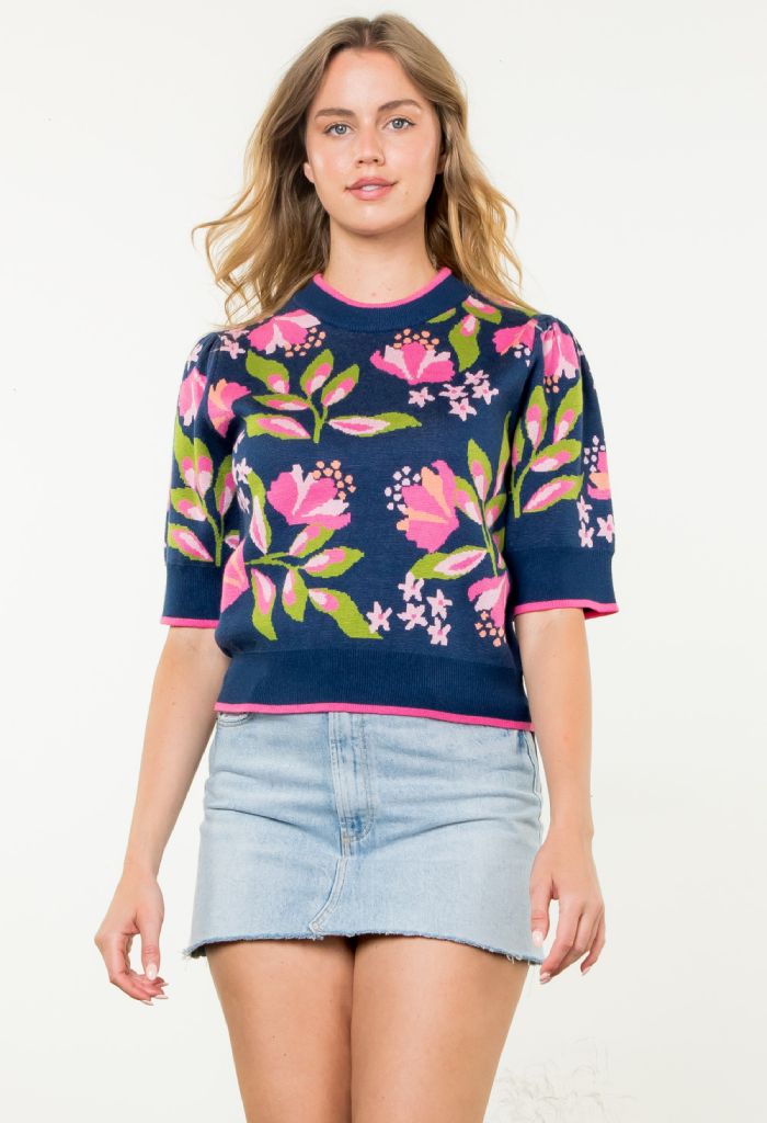 THML Wildflower Knit Top