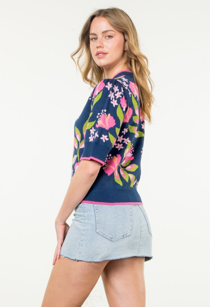 THML Wildflower Knit Top