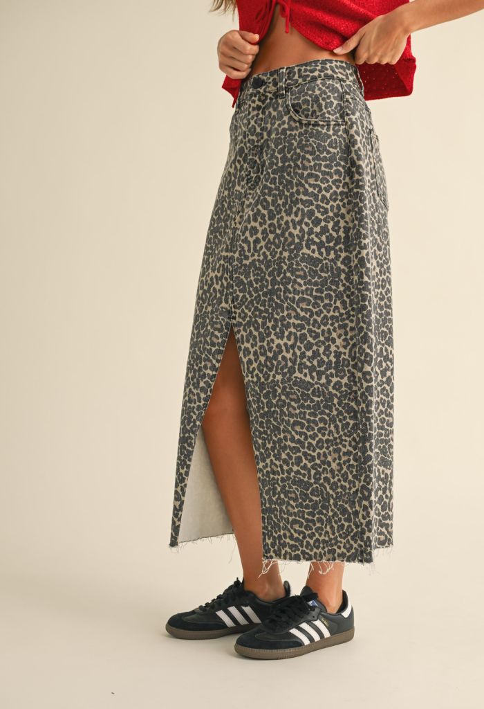 KK Bloom Griffin Leopard Skirt