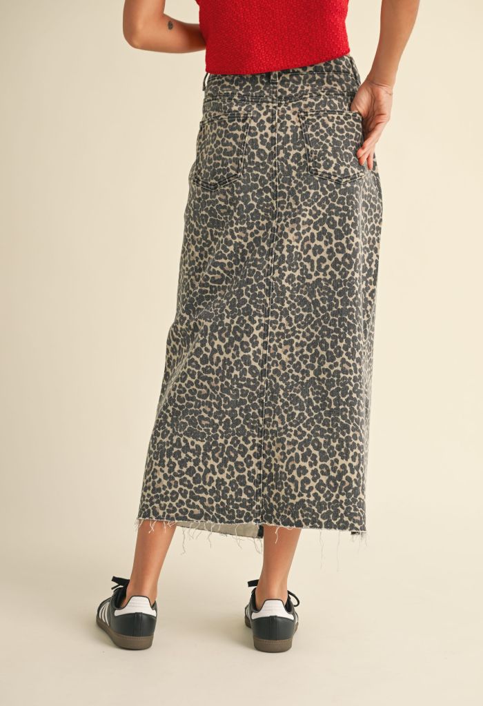 KK Bloom Griffin Leopard Skirt