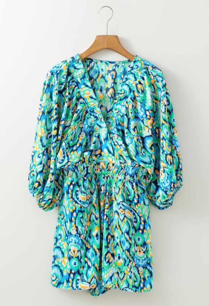 Ainsley Romper-Green