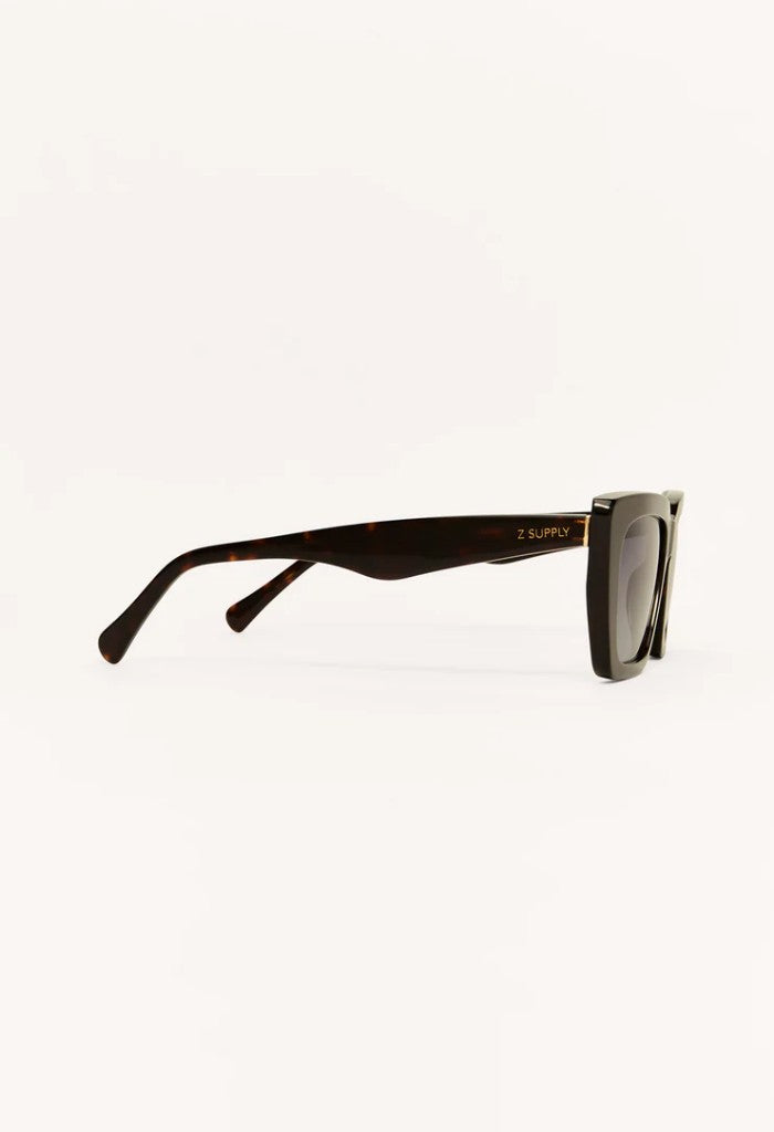 Z Supply Feel Good Polarized Sunglasses-Dark Tort