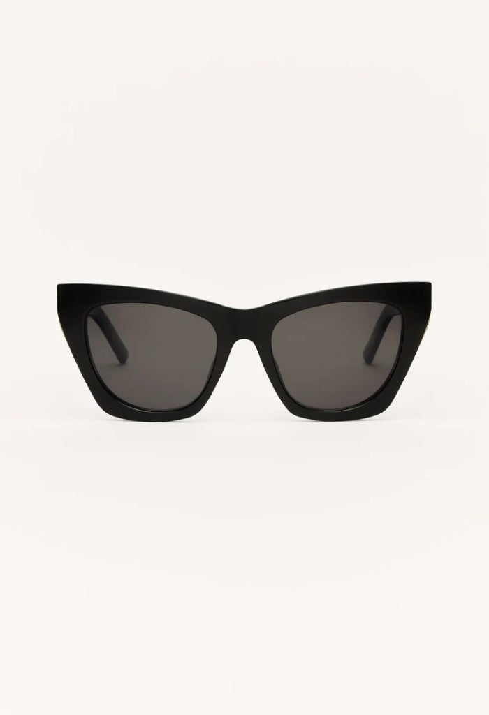 Z Supply Undercover Polarized Sunglasses-Polished Black/Grey