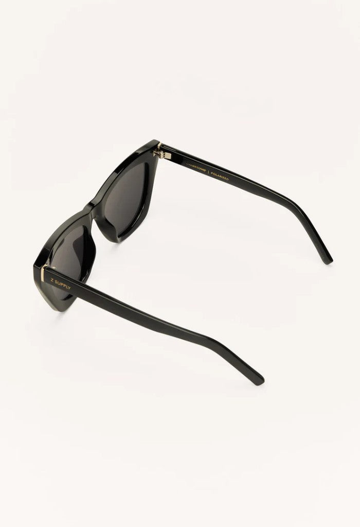 Z Supply Undercover Polarized Sunglasses-Polished Black/Grey