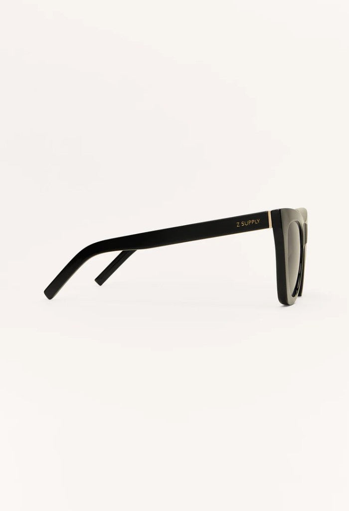 Z Supply Undercover Polarized Sunglasses-Polished Black/Grey