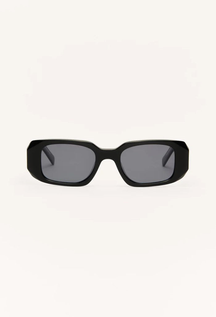 Z Supply Off Duty Polarized Sunglasses-Polished Black