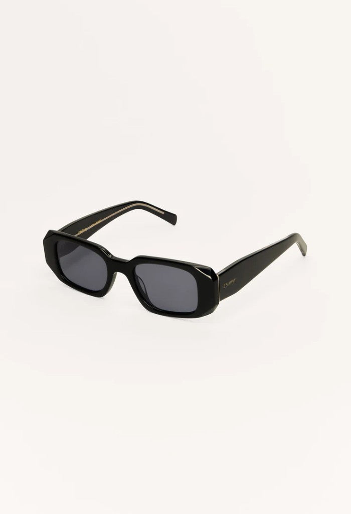 Z Supply Off Duty Polarized Sunglasses-Polished Black