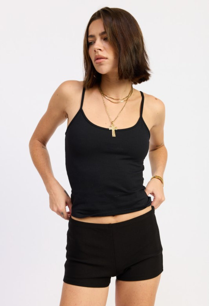 Emory Park Biker Shorts-Black