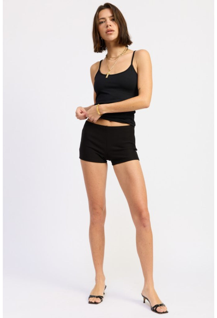 Emory Park Biker Shorts-Black