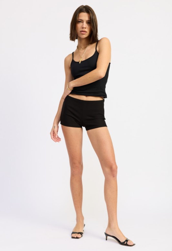 Emory Park Biker Shorts-Black