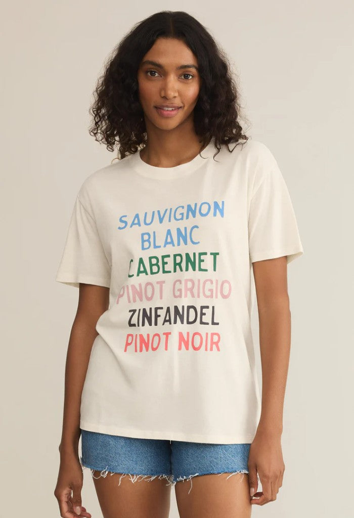 Z Supply Vino Boyfriend Tee