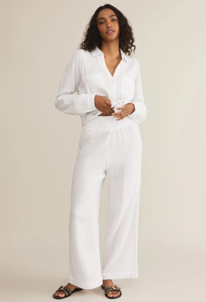 Z Supply Cassidy Full Length Pant-White