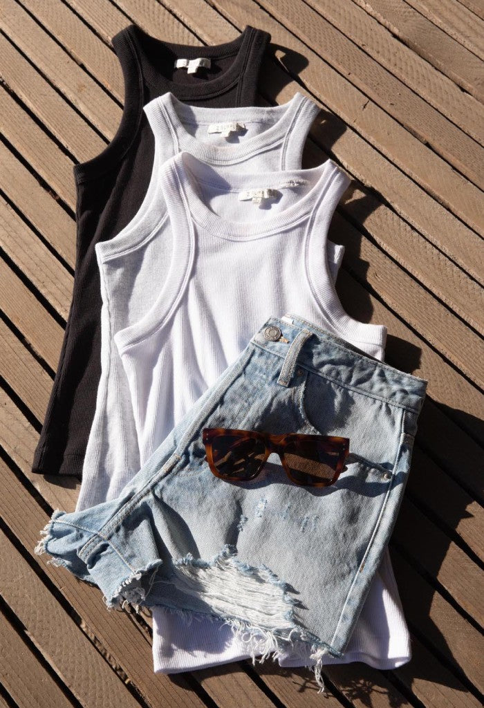 Z Supply Classic Hi-Rise Denim Short-Faded Indigo