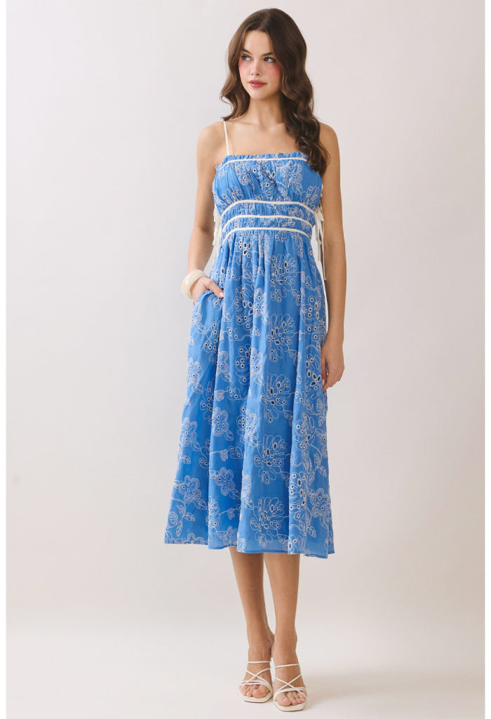 KK Bloom Cornflower Maxi Dress