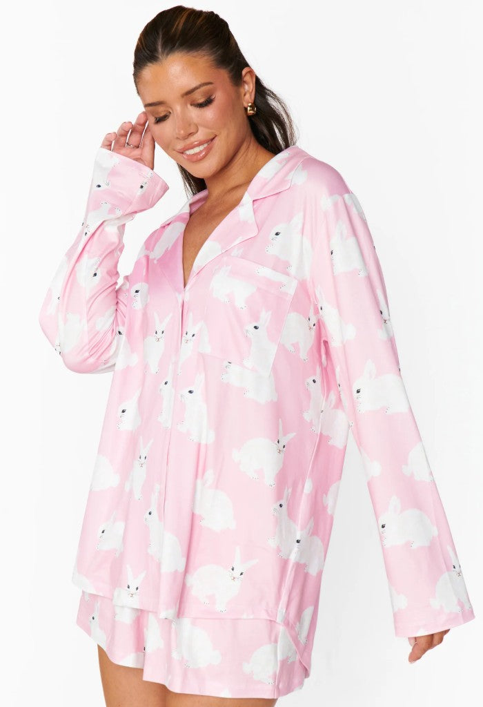 Show Me Your Mumu Favorite PJ Set-Pink Bunnies
