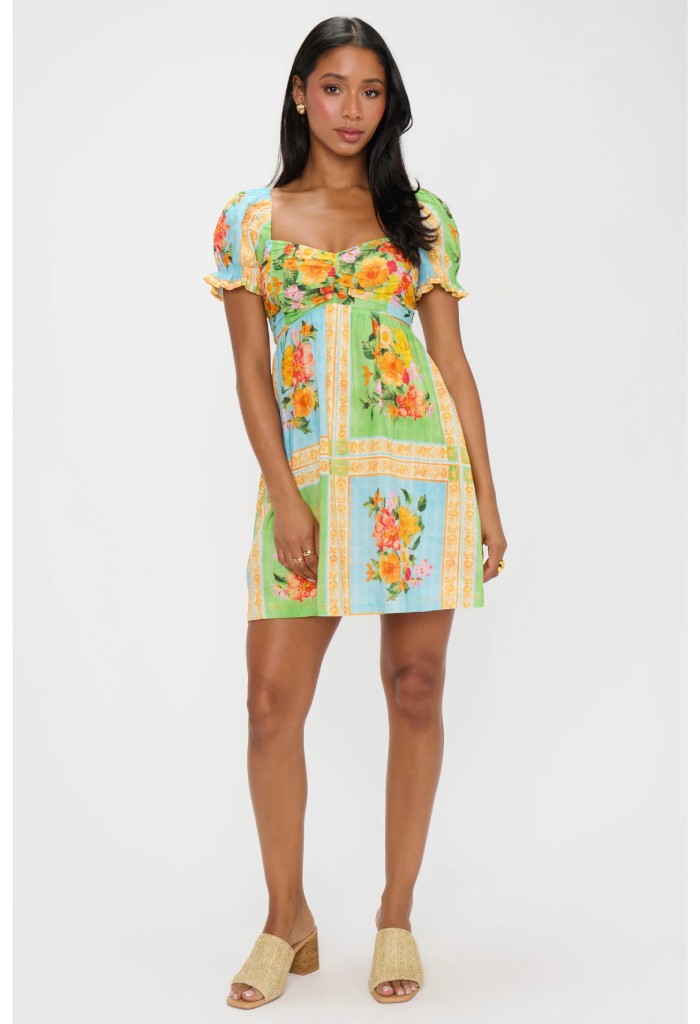 Show Me Your Mumu Annabelle Mini Dress-Country Bouquet