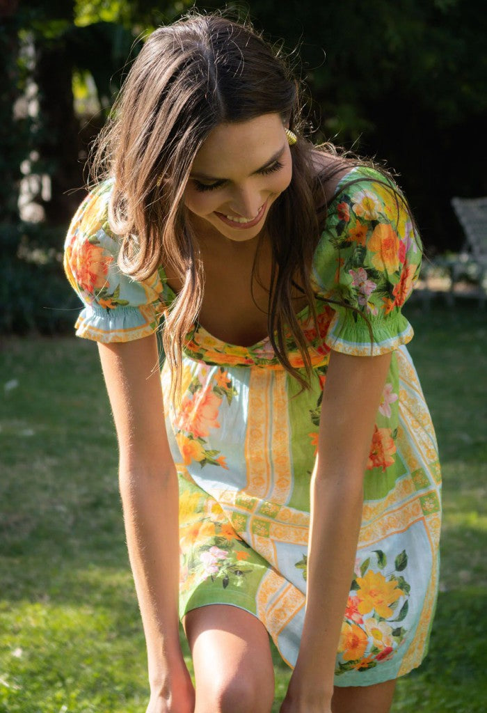 Show Me Your Mumu Annabelle Mini Dress-Country Bouquet