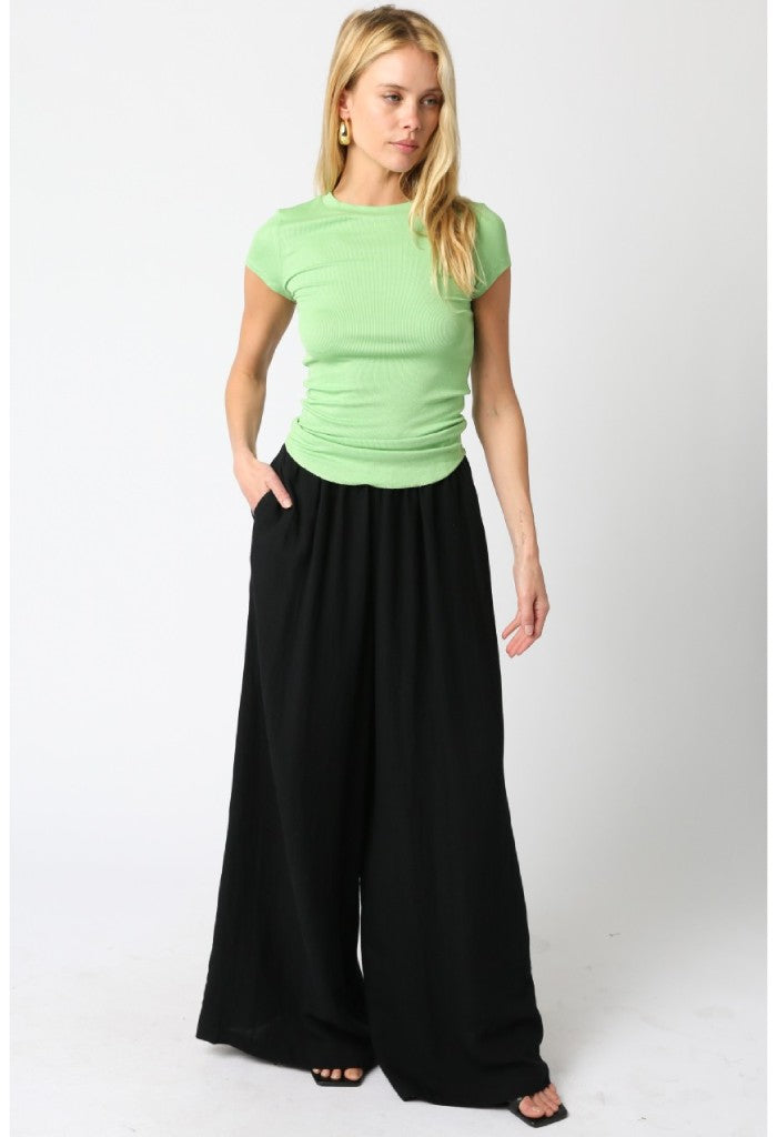 KK Bloom Perfect Rib Tee-Green