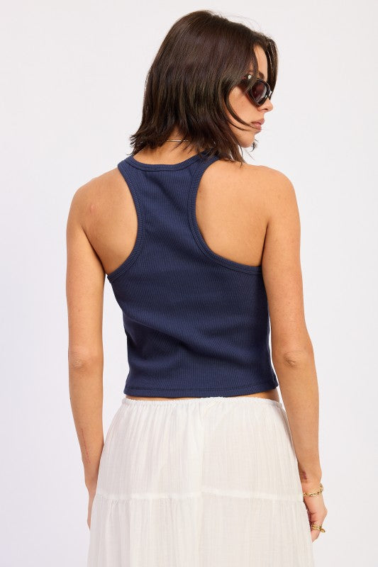 Emory Park Atlantis Tank Top-Navy
