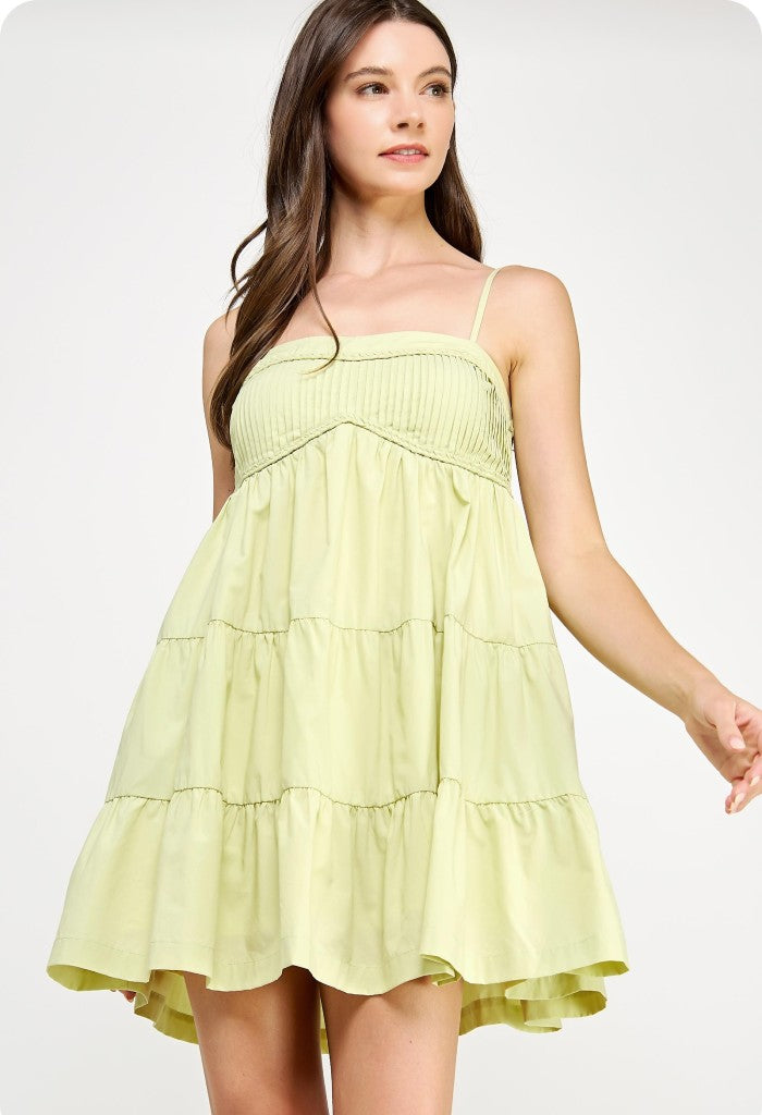 KK Bloom Honeydew Mini Dress