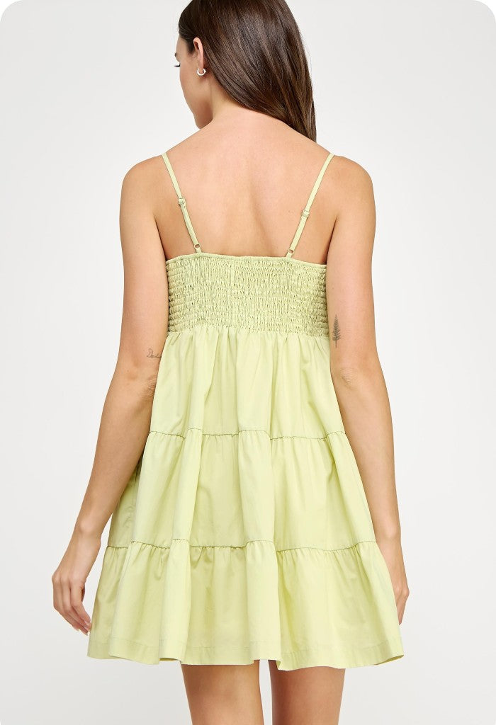 KK Bloom Honeydew Mini Dress