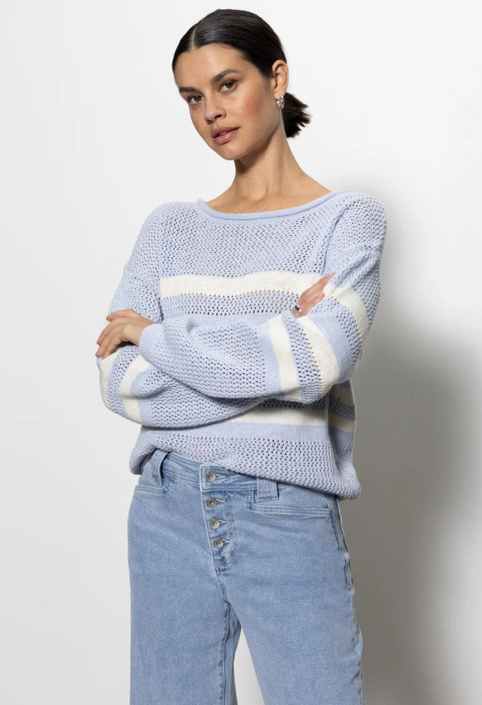 Sanctuary Clothing Hamptons Sweater-Sky Blue