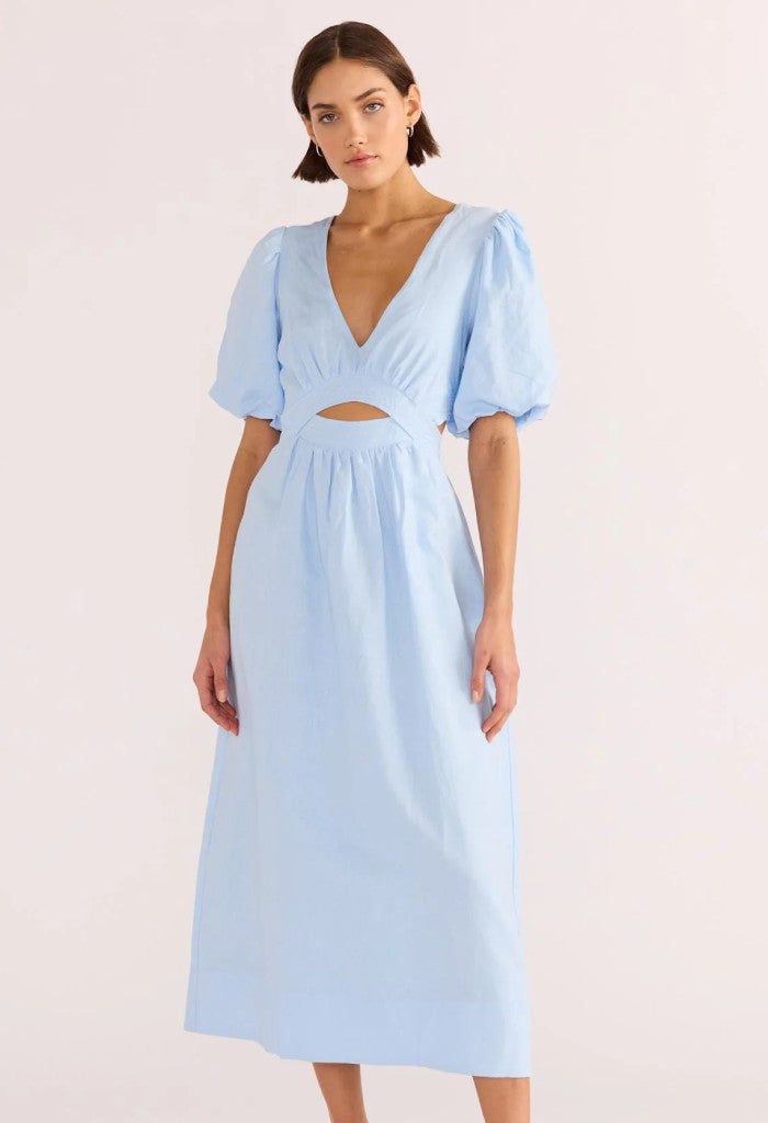 Minkpink Pandora Puff Sleeve Midi Dress