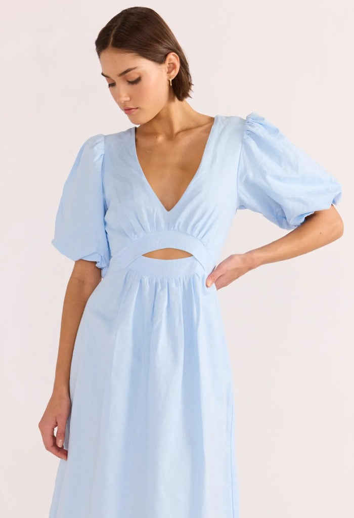 Minkpink Pandora Puff Sleeve Midi Dress