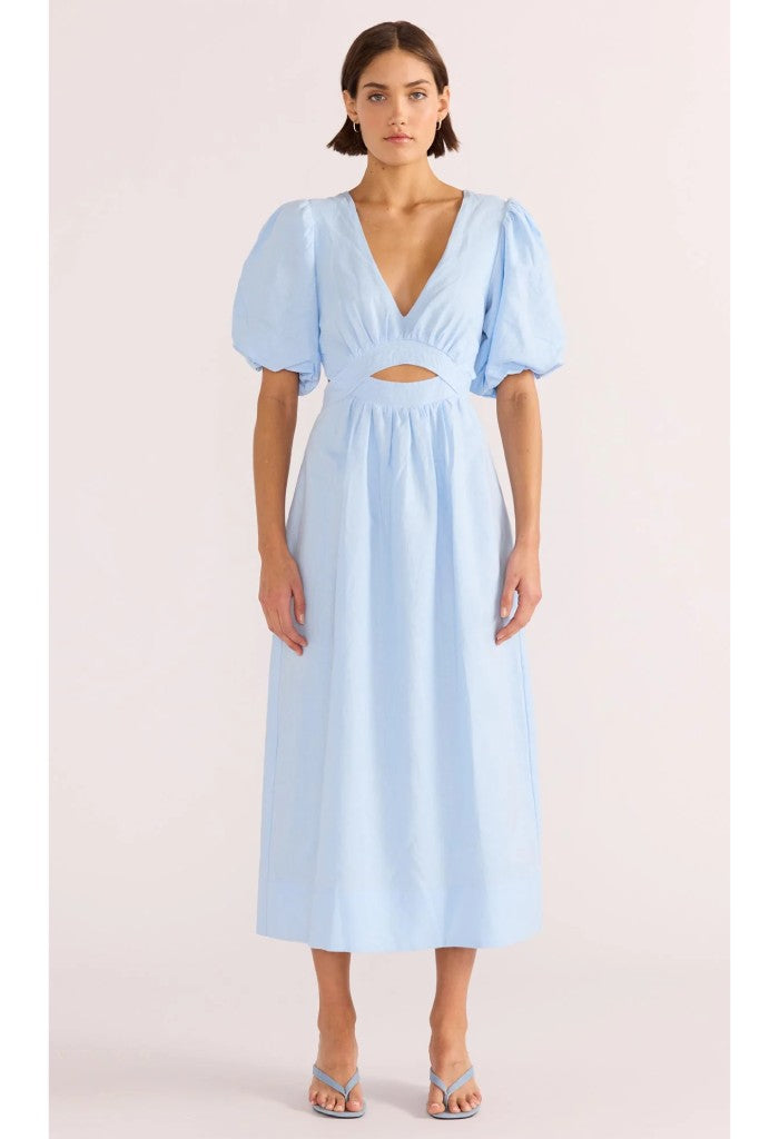 Minkpink Pandora Puff Sleeve Midi Dress