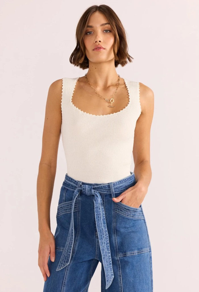 Minkpink Isla Boucle Knit Tank