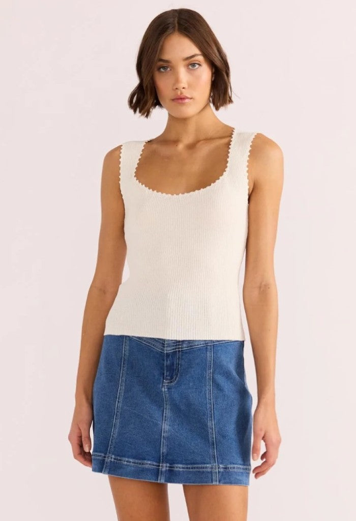 Minkpink Isla Boucle Knit Tank