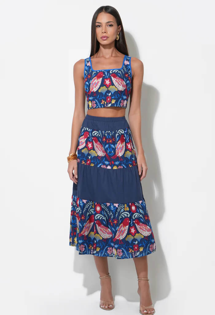 Adelyn Rae Beisha Embroidered Top