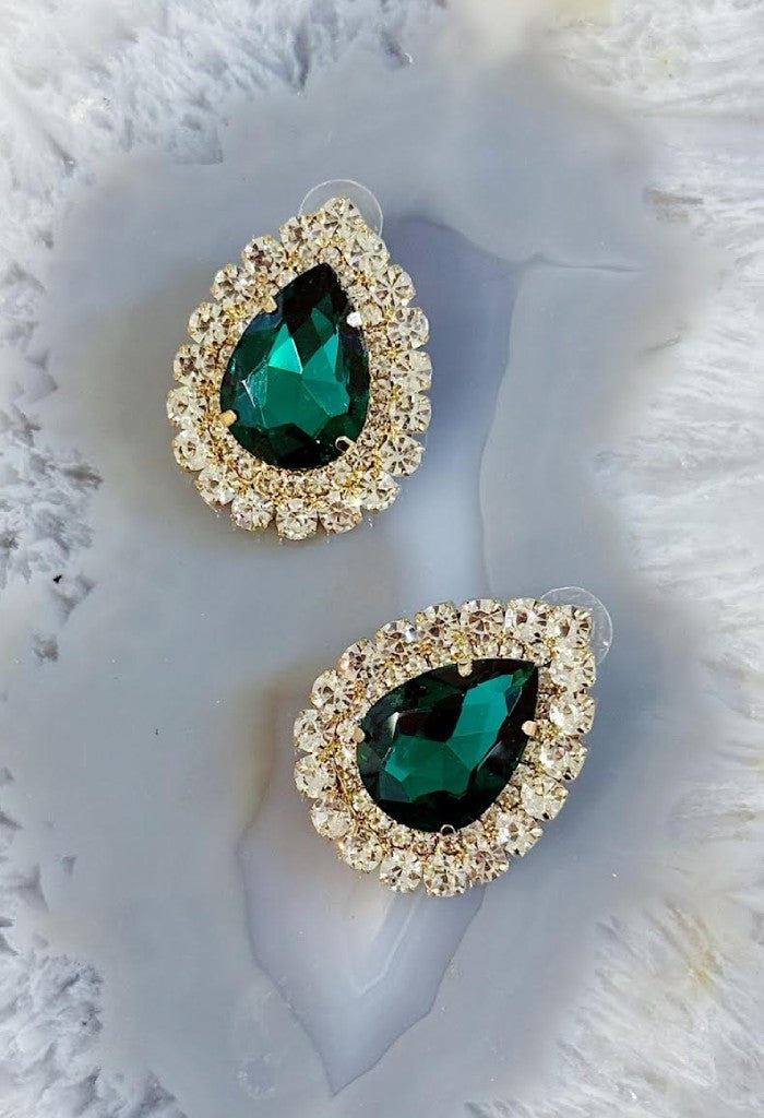 KK Bloom Aurora Earrings-Emerald