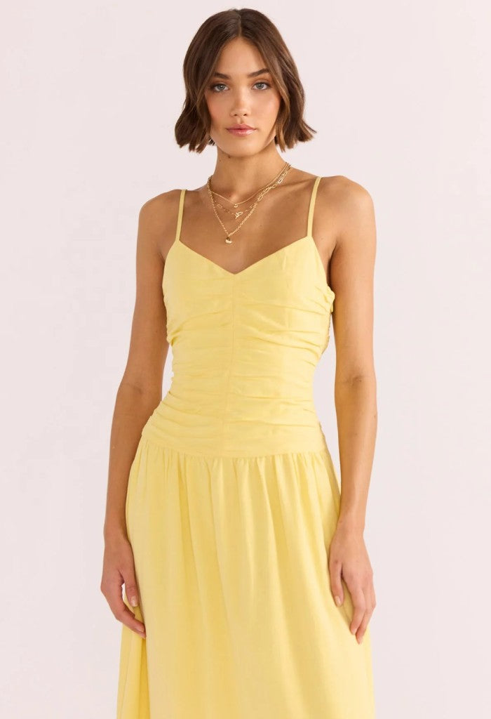 Minkpink Ophelia Ruched Midi Dress