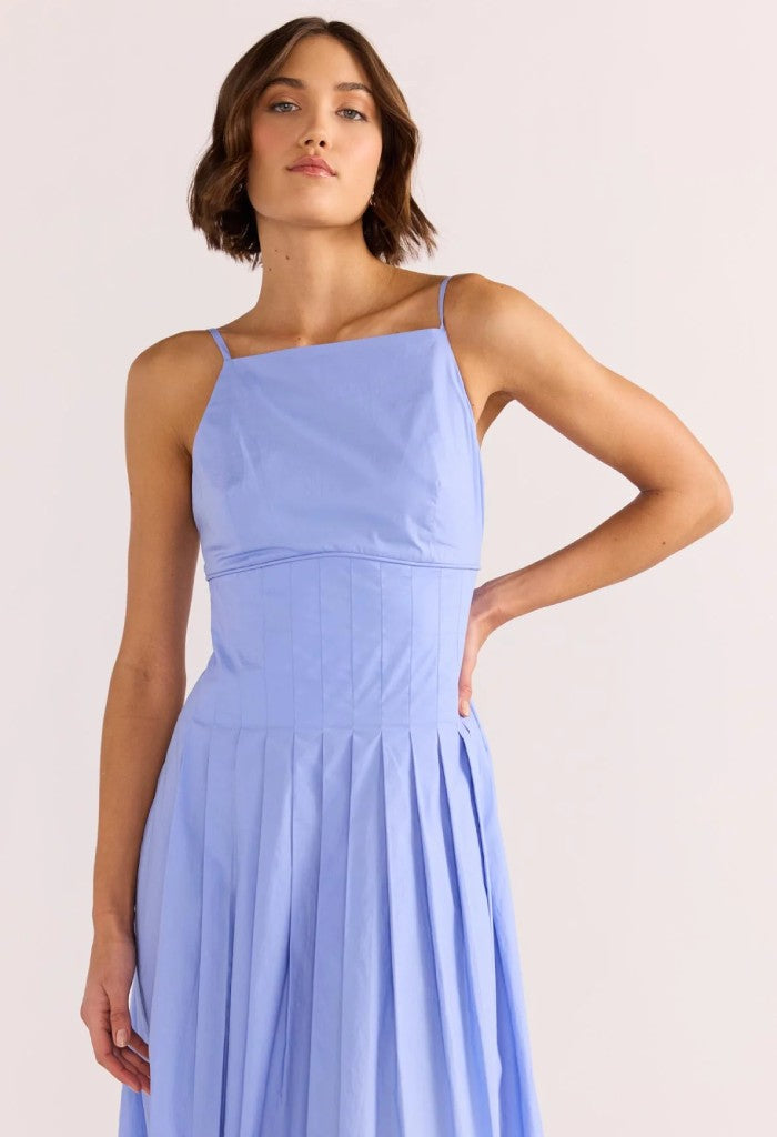 Minkpink Avalon Midi Dress-Jacaranda Blue