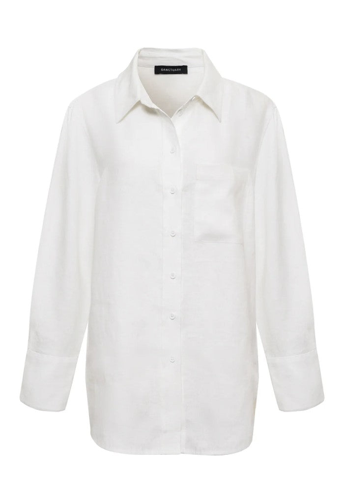 Sanctuary Relaxed Linen Shirt