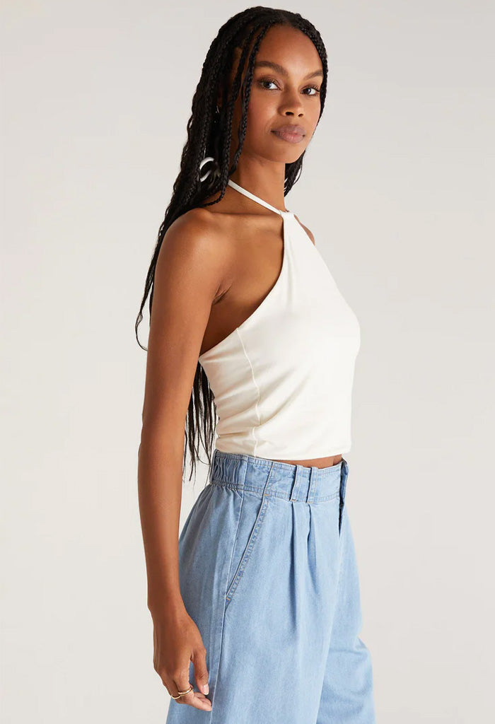 Daydreamer - Cropped Knit Halter Top for Women