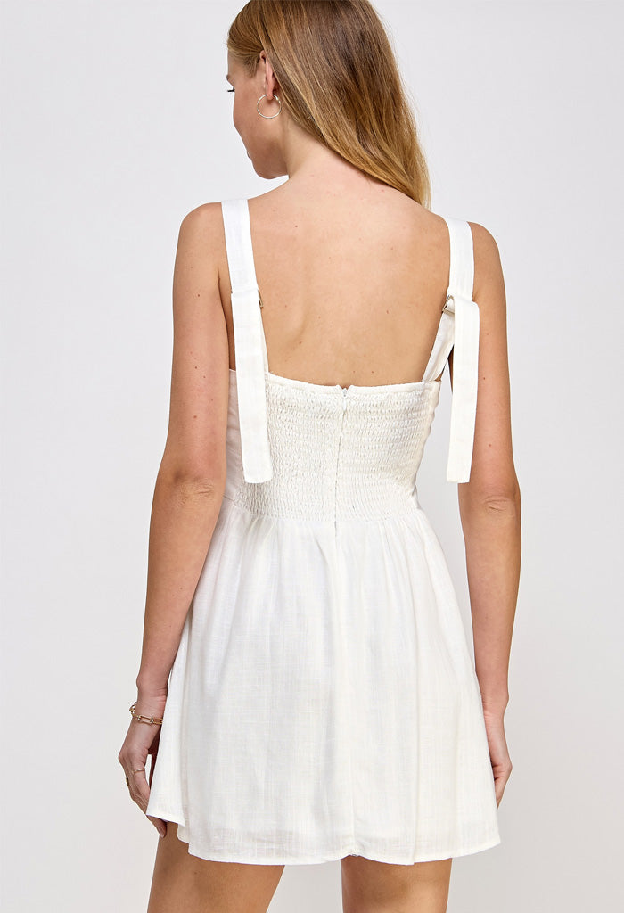 KK Bloom Maddie Dress-White