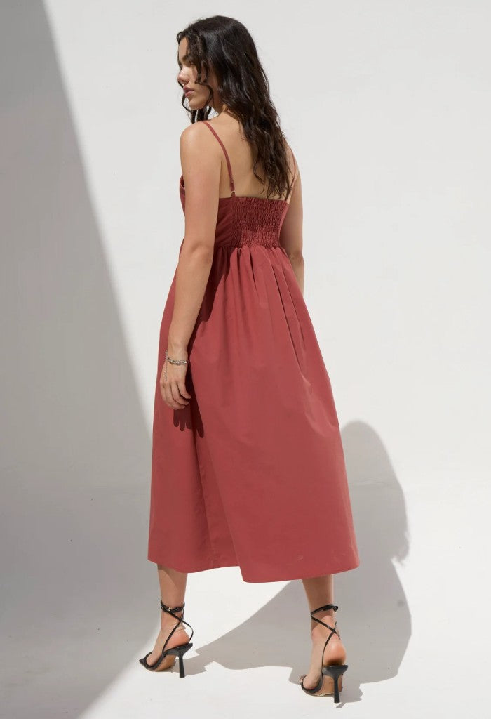 Deluc Padua Dress-Brown