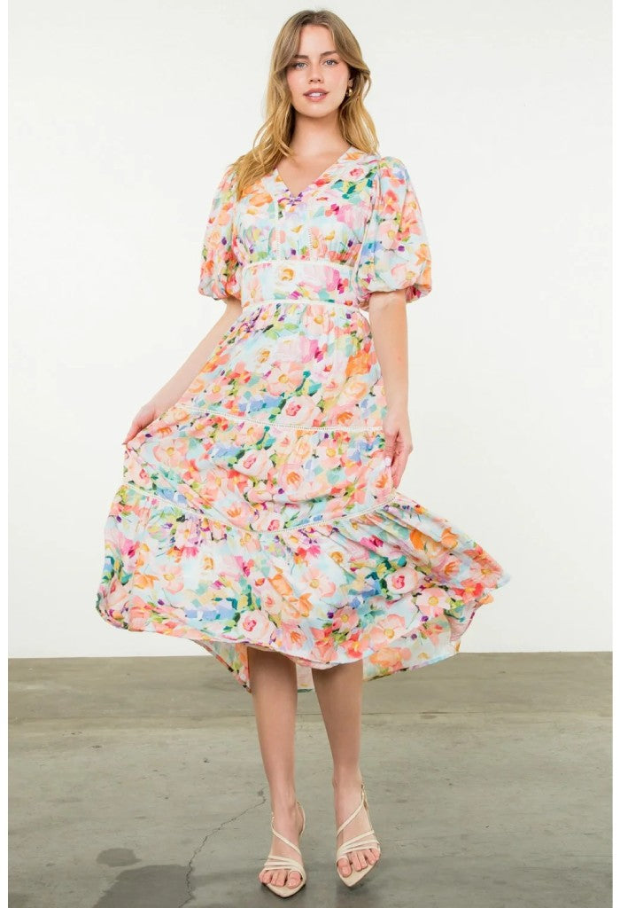 THML Pastel Petal Dress