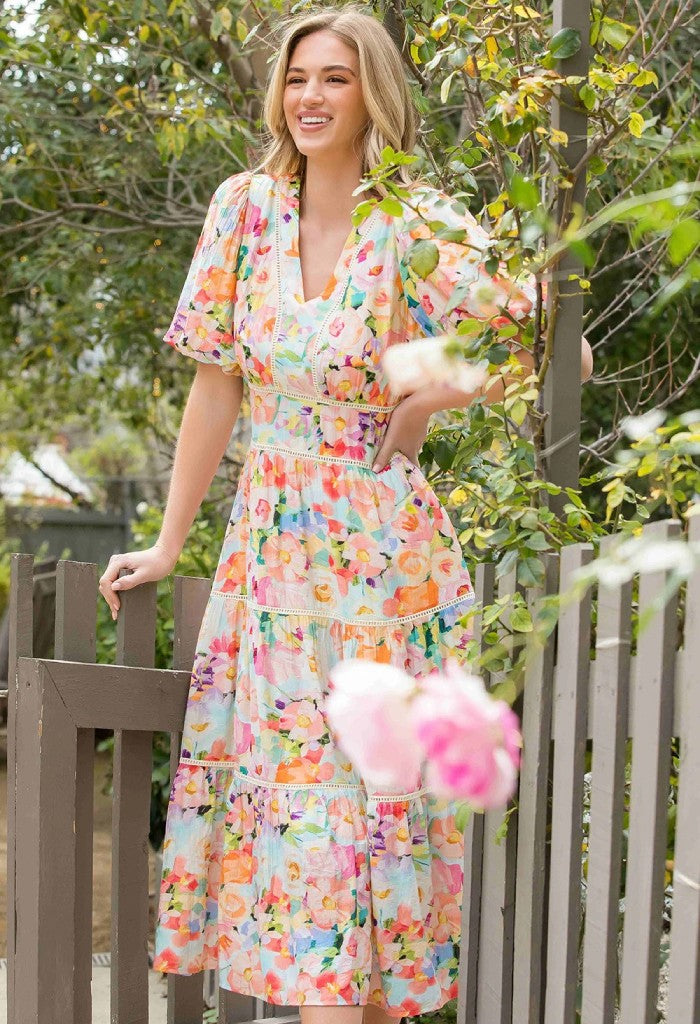 THML Pastel Petal Dress