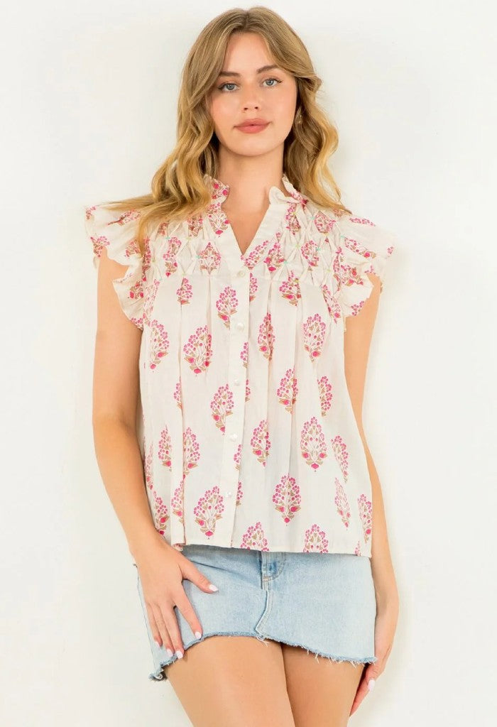 THML Willow and Rose Top
