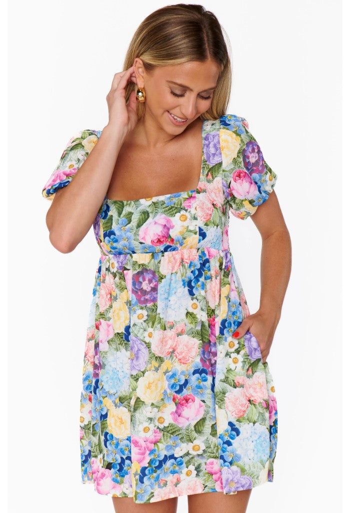 Show Me Your Mumu Smitten Babydoll Dress-Flower Shop