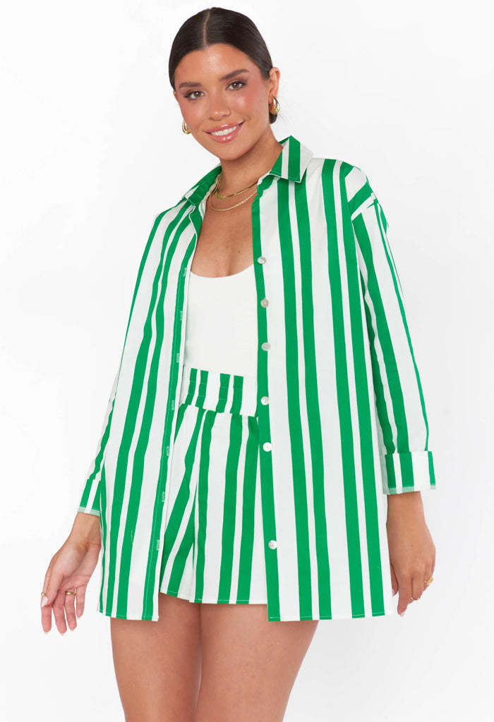 Show Me Your Mumu Berman Button Down-Center Court Stripe