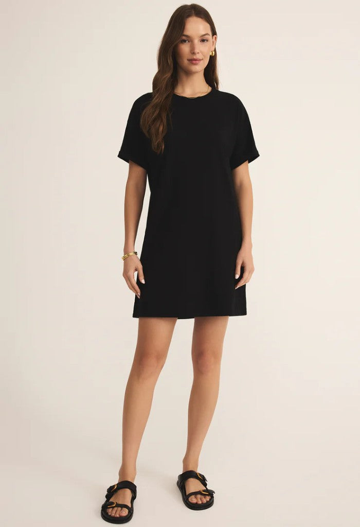 Z Supply Sway Mini Dress-True Black